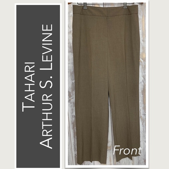 Tahari, Arthur S. Levine Dress Pants in Brown Size 10 EUC - Picture 8 of 9
